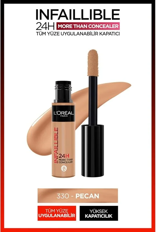 L'Oreal Paris Infaillible Tüm Yüze Uygulanabilir Kapatıcı 330 Pecan — Makyaj