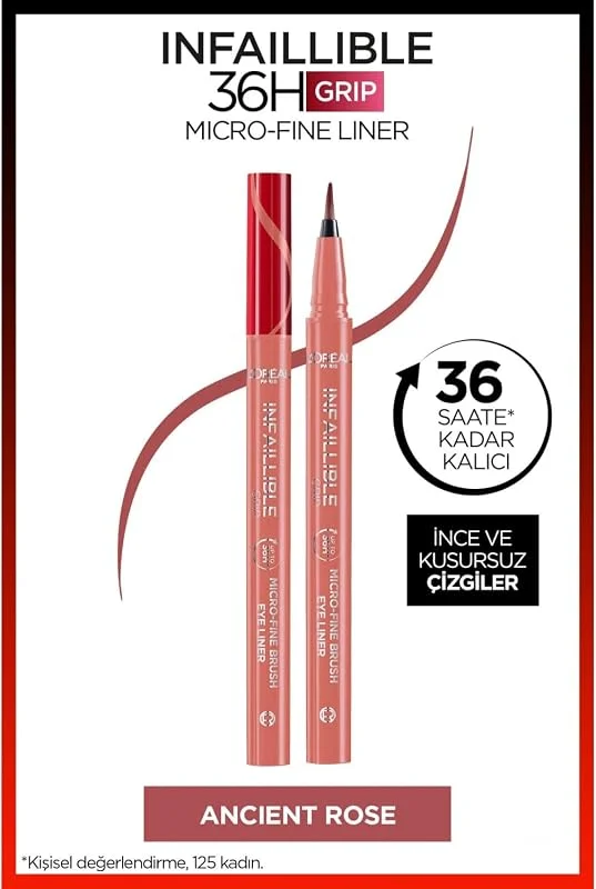 L'Oreal Paris Infaillible 36H Grip Micro Fine Eyeliner 03 Ancient Rose — Makyaj