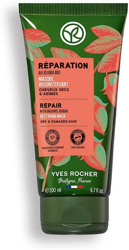 Yves Rocher Onarıcı Prebiyotik Saç Maskesi - Yıpranmış Saçlar, Reparation -Vegan -200ml — Saç bakımı