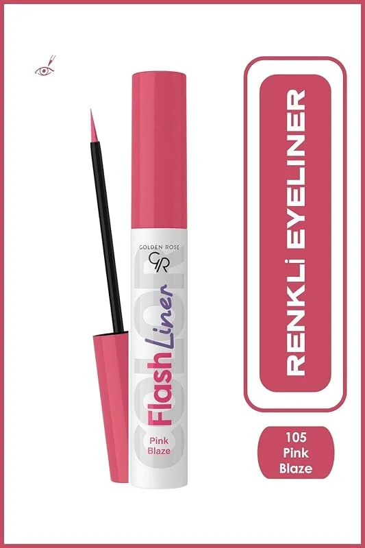 Golden Rose Flash Liner Colered Eyeliner No:105 Pink Blaze - Renkli Eyeliner — Makyaj