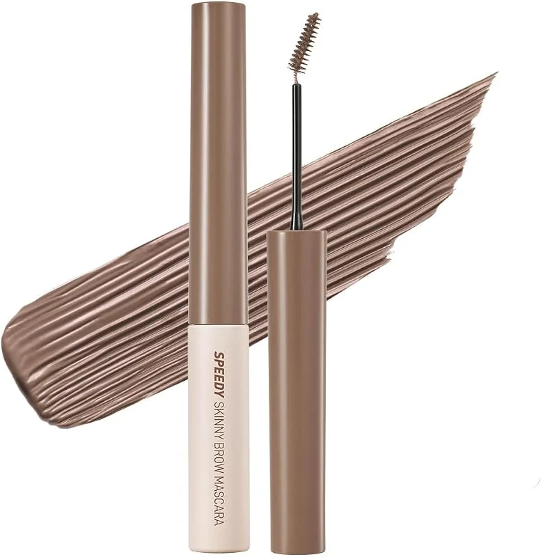 Peripera Renklendirici ve Sabitleyici Kaş Maskarası Speedy Skinny Brow Mascara 08 Mocha Ash — Makyaj