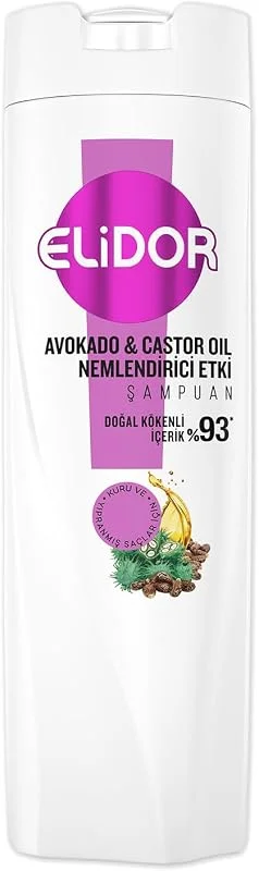 Elidor Şampuan Avokado ve Castor Oil Nemlendirici Etki 400 ml — Saç bakımı