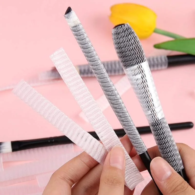 Buffer KK06YT1994 Far Allık Kontür Eyeliner Fırça Malzemeleri Ürünleri Koruyucu File Kapak Örgü Kılıf Set 20li, Renkli, Medium — Makyaj