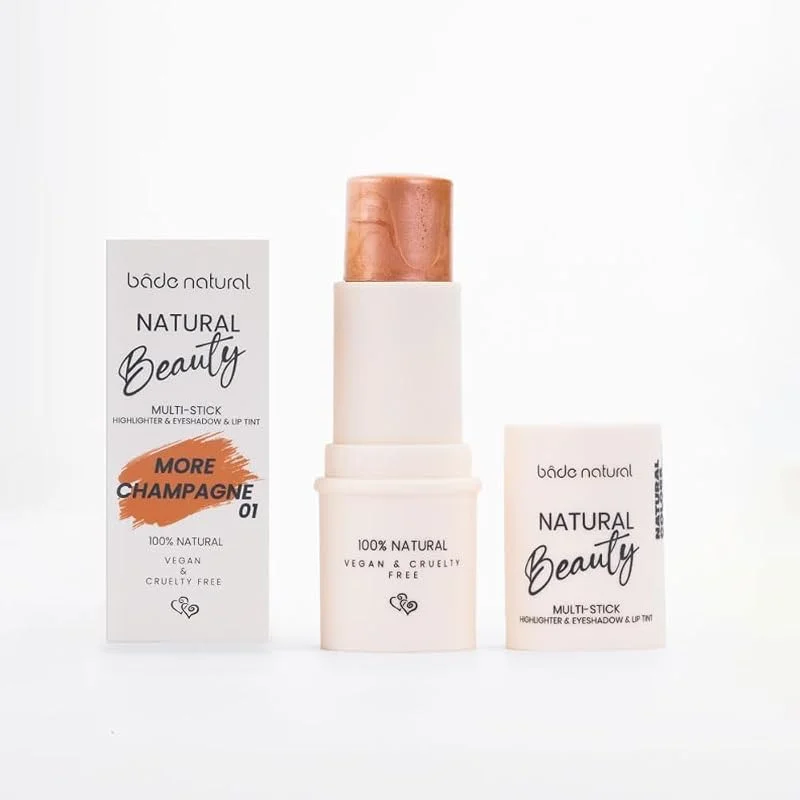 Bade Natural Çok Amaçlı Stick More Champagne 01 (Aydınlatıcı&Ruj) — Makyaj