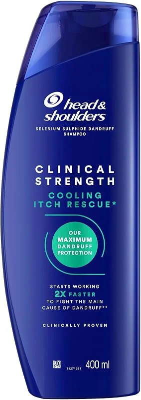 Head&Shoulders Clinical Strength Cooling Itch Rescue Kaşıntı Karşıtı Şampuan 400 ml — Saç bakımı
