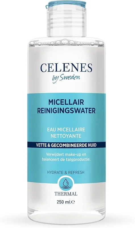 Celenes Thermal Misel Temızleme Suyu Yağlı ve Karma Ciltler (250 ml) — Cilt bakımı