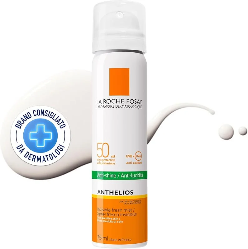 La Roche-Posay Anthelıos Anti-Shine Spf 50 Görünmez Dokuda Güneş Koruyucu Yüz Misti 75 ml — Cilt bakımı