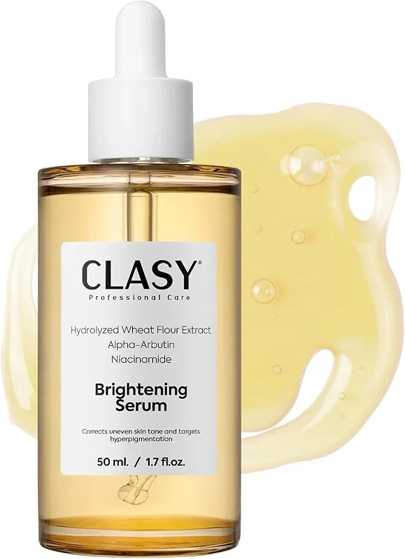 CLASYCARE Leke Karşıtı Aydınlatıcı Yüz Serumu – Niasinamid, Alpha Arbutin ve Hyaluronik Asit İçerikli Serum – Cilt Tonu Eşitleyici, Kore Cilt Bakımı, 50ml