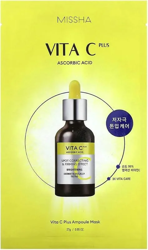 MISSHA Leke Karşıtı C Vitamini İçerikli Aydınlatıcı Maske Vita C Plus — Cilt bakımı
