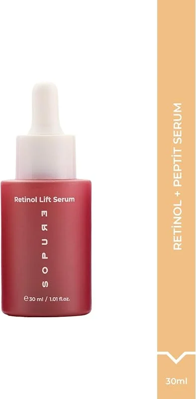 Retinol Lift Serum-Kırışıklık Karşıtı%0.3 Retinol ve Peptit İçeren, Leke ve Yaşlanma Karşıtı Gece Bakım Serumu-30 ML — Cilt bakımı