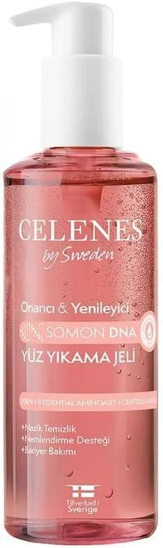 Celenes By Sweden Somon DNA PDRN Onarıcı & Yenileyici Yüz Yıkama Jeli, 250 ml — Cilt bakımı