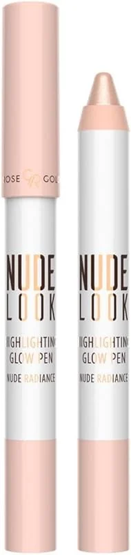 Golden Rose Nude Look Highlighting Glow Pen - Nude Radiance - Işıltılı Aydınlatıcı Kalem — Makyaj