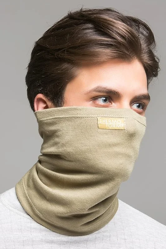 Thermoform Heavy Yetişkin Boyunluk Yüz Maskesi Kum — Cilt bakımı