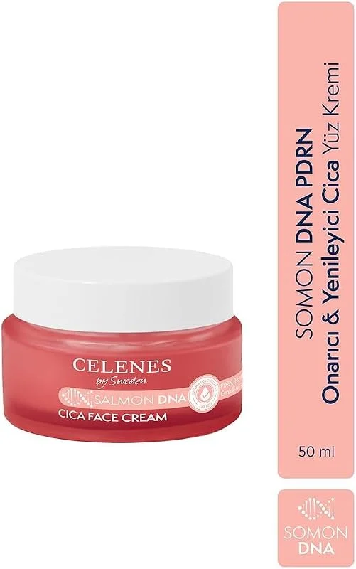 Celenes By Sweden Somon DNA PDRN Onarıcı & Yenileyici Cica Yüz Kremi, 50 ml — Cilt bakımı
