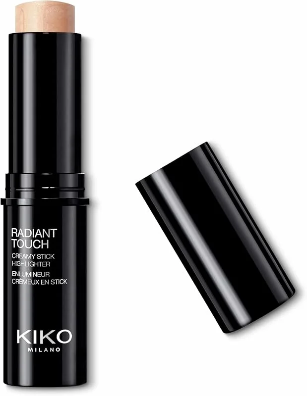 KIKO Milano Radiant Touch Creamy Stick Highlighter 100, Parlatıcı çubuk: Parlak kaplamalı kremsi doku — Makyaj