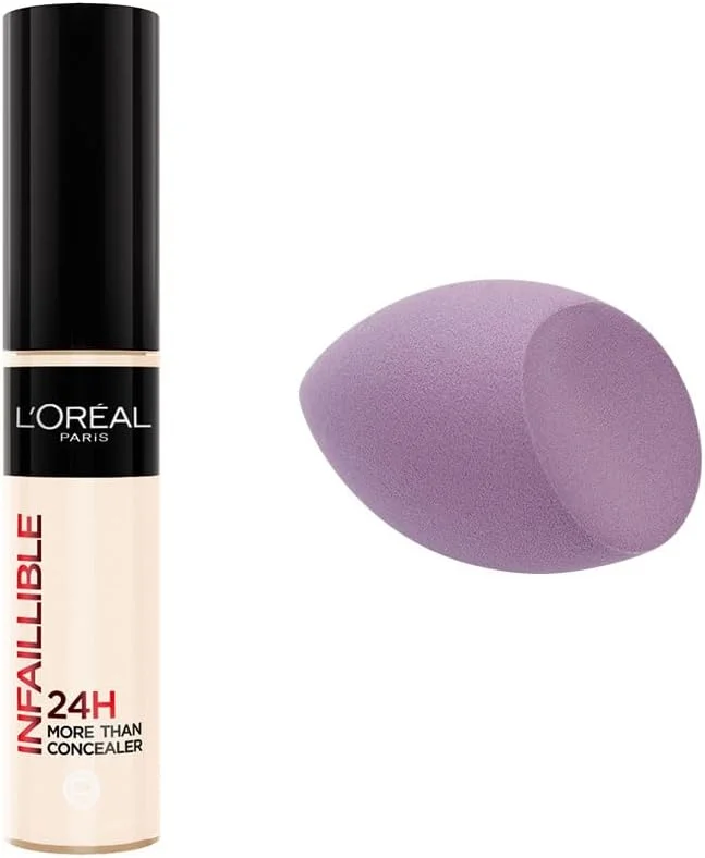 L’Oréal Paris Infaillible 24H Tüm Yüze Uygulanabilir Kapatıcı - 322 Ivory & Hediye Makyaj Süngeri