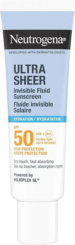 Neutrogena Ultra Sheer Hydrating Fluid SPF50 Yüz Güneş Koruyucu 50 ml — Cilt bakımı