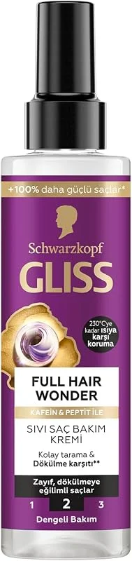 Gliss Full Hair Wonder Saç Dökülme Karşıtı Sıvı Saç Kremi 200 ml — Saç bakımı