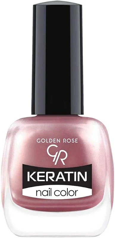 Golden Rose Keratin Nail Color No: 136 - Keratin İçerikli Güçlendirici Parlak Oje — Makyaj