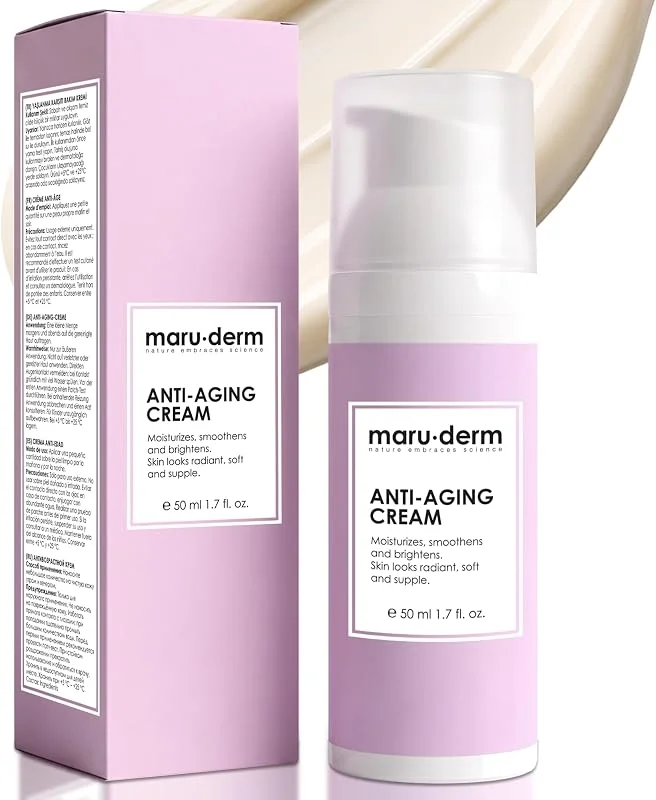 Maruderm Anti-Age Kırışıklık Karşıtı Cilt Bakım Kremi – Peptit Kompleksi & Niasinamid ile Sıkılaştırıcı ve Nemlendirici Yüz Kremi, 50 ML — Cilt bakımı