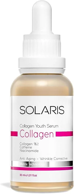 Solaris Kolajen Serum Yaşlanma Karşıtı 30 ml (2% Collagen 0, 5% Niacinamide ve Caffeine) — Cilt bakımı