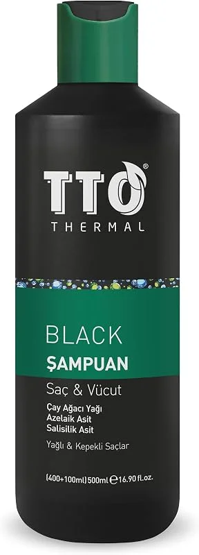 TTO Black Saç Ve Vücut Şampuanı 500 ML — Saç bakımı