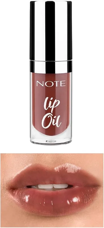 Note Cosmetics Lip Oil 60 Mocha Kiss Nemlendirici ve Parlatıcı Dudak Bakım Yağı, Kahverengi — Makyaj