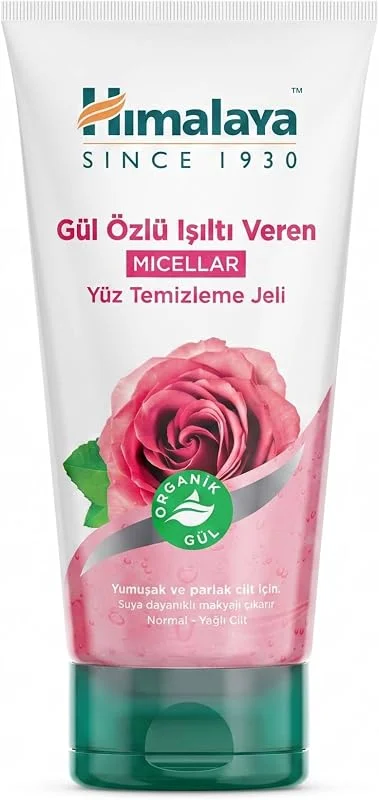 Himalaya Since 1930 Micellar Parlatıcı Yüz Temizleyici, Organik Gül, Makyaj Temizleyici, Normal Ve Yağlı Ciltler, 150ml — Cilt bakımı
