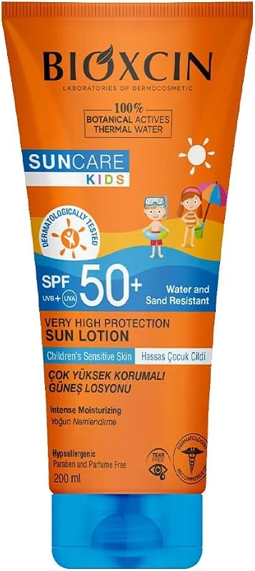 Bioxcin Sun Care Çok Yüksek Korumalı Çocuk Güneş Kremi, % 100 Botanik Aktif, 50 SPF, 200 ml — Cilt bakımı