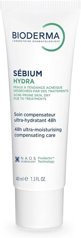 Bioderma Sébium Hydra Yoğun Nemlendirici Seramid İçeren Kurutucu Akne Tedavisi Yatıştırıcı Bakım Kremi 40 ml — Cilt bakımı
