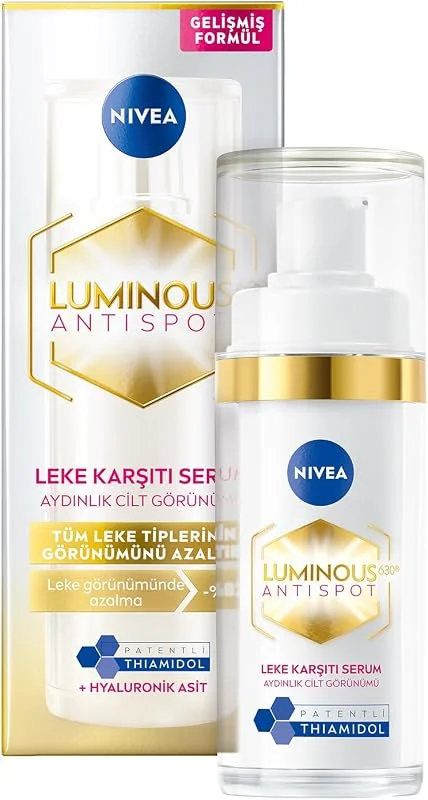 NIVEA Luminous630 Thiamidol Etkili Leke Karşıtı Cilt Serumu 30ml, Hyaluronik Asit, Cilt Tonu Eşitleyici, Aydınlık Görünüm — Cilt bakımı