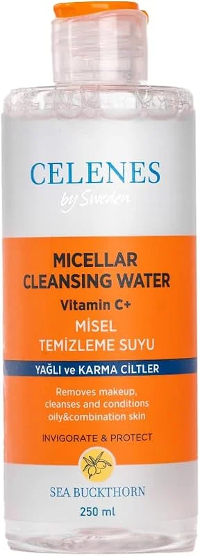 Celenes Sea Buckthorn Misel Temizleme Suyu Yağlı Ve Karma Cıltler (250 ml) — Cilt bakımı