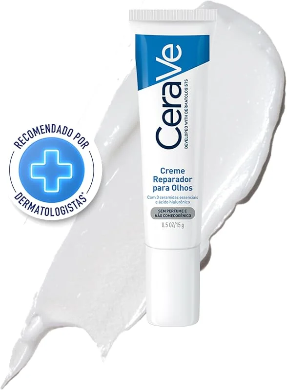 CeraVe Eye Repair Cream, Under Eye Cream For Puffiness And Bags Under Eyes, Hyaluronic Acid + Niacinamide + Marine Botanical Complex, Oil Free & Opthalmologist Tested — Cilt bakımı