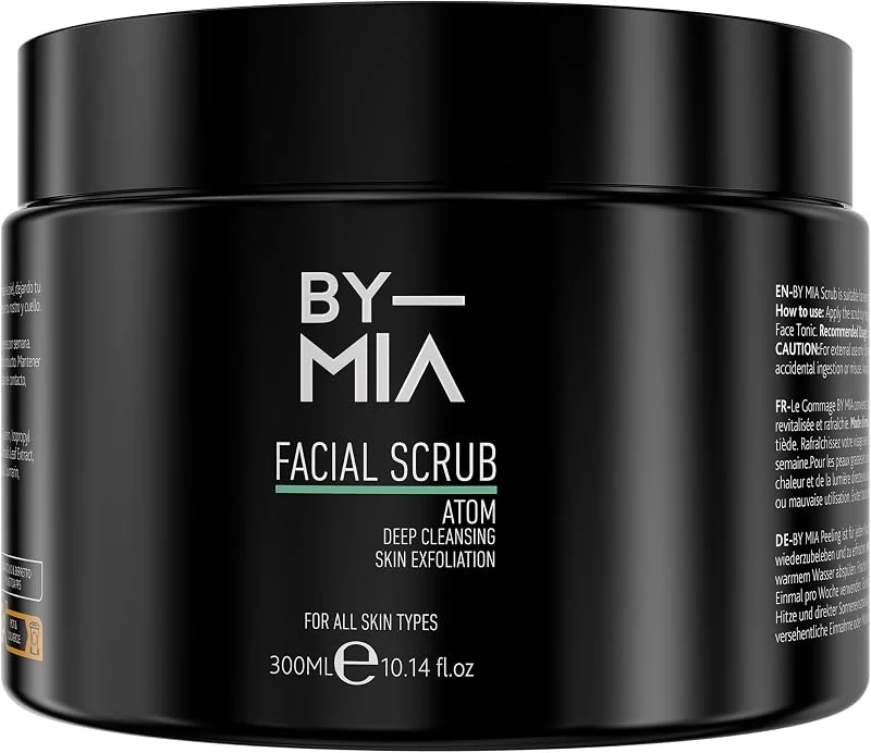 BY MIA Yüz ve Vücut Peelingi - Atom 300ml, Tüm Cilt Tipleri İçin Nemlendirici Etki, Avokado, Narenciye ve Vanilya Kokulu — Cilt bakımı