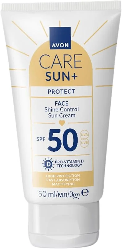 Avon SUN+ PROTECT Yüz İçin Parlaklık Kontrolü Güneş Kremi SPF50 50 Ml. — Cilt bakımı