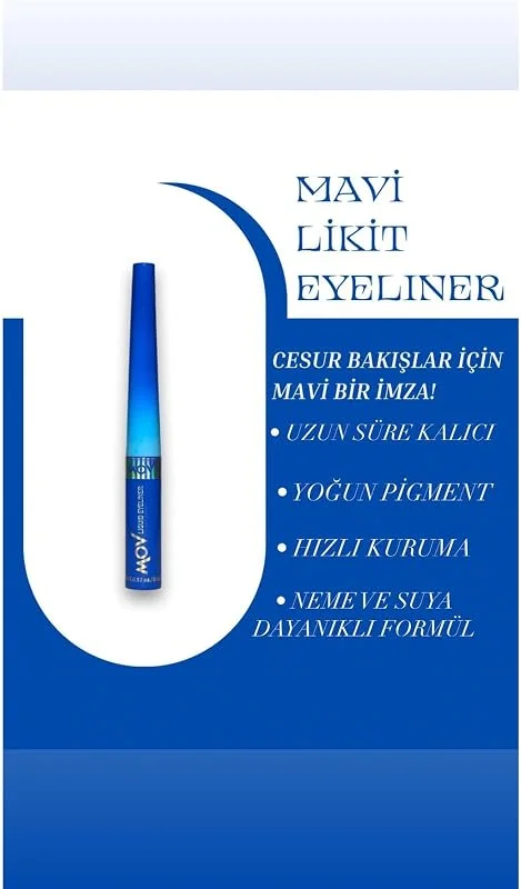 Mov Likit Eyeliner Mavi 3.5 Gr — Makyaj