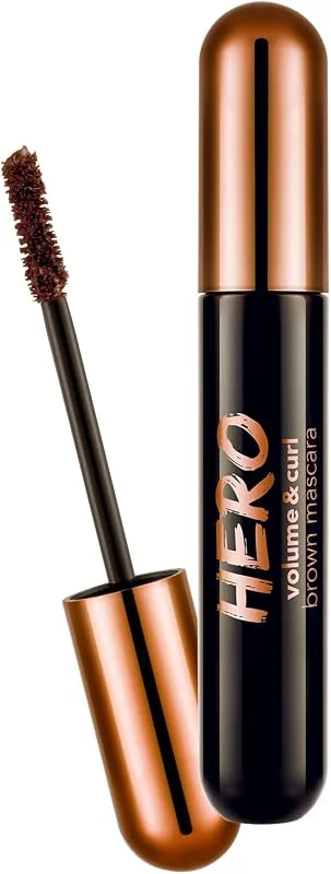Hero Volume & Curl Yoğun Hacim Veren Nemlendirici Etkili Kahverengi Maskara — Makyaj