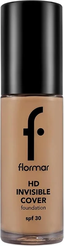 Flormar Invisible Cover HD Hafif Yapılı & Yarı Parlak Bitişli SPF30 Fondöten 120 HNEY — Makyaj
