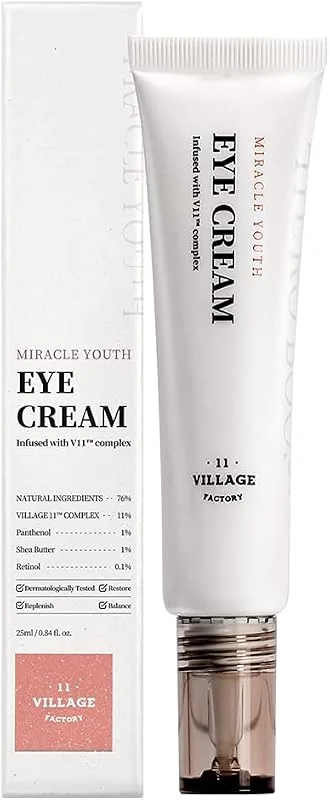 VILLAGE11FACTORY Village 11 Factory Miracle Youth Eye Cream 25 ml -%0.1 Retinol Vegan Göz Kremi — Cilt bakımı