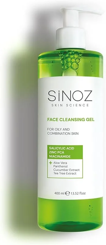 Sinoz Yağlı ve Karma Ciltler için Sebum Dengeleyici Yüz Temizleme Jeli 400 ml — Cilt bakımı