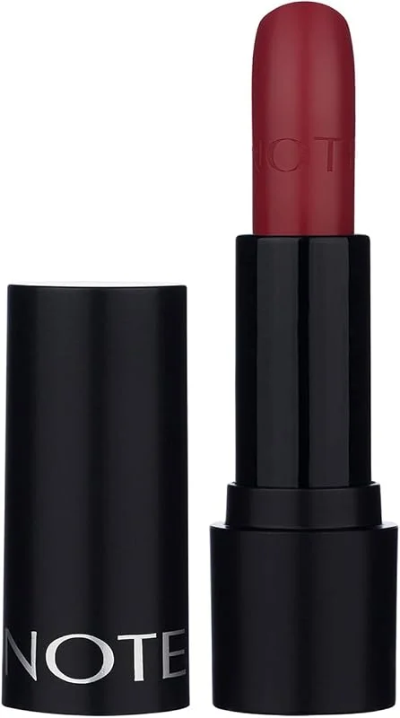 Note Cosmetics Deep Impact Lipstick 11 Vibrant Pink Kremsi Dokulu Yarı Parlak Ruj, Kırmızı — Makyaj