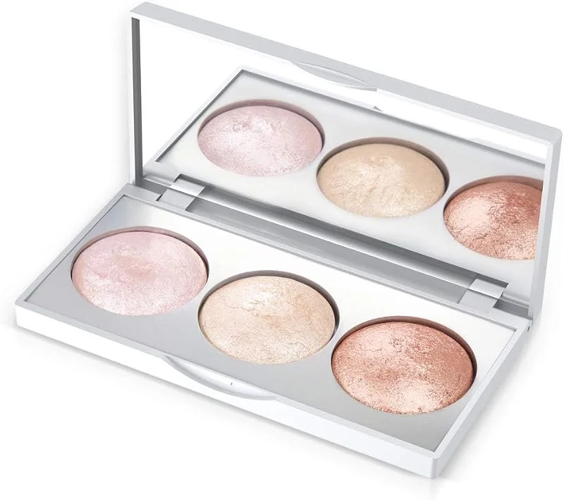 Golden Rose Strobing Highlighter Palette - 3'lü Fırınlanmış Aydınlatıcı Paleti — Makyaj