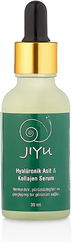 Jiyu Hyaluronik Asit & Kolajen Serum – Dolgunlaştırıcı ve Yoğun Nemlendirici Yüz Serumu 30 ml – İnce Çizgi ve Kırışıklık Karşıtı Cilt Bakım Serumu — Cilt bakımı