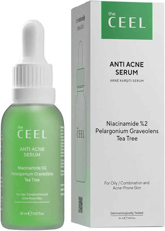 The Ceel Salisilik Asit Yüz Serumu 30 ml - Çay Ağacı ve Itır İçeren Gözenek Görünümü Dengeleyici ve Yağ Kontrolü Destekleyici Cilt Bakım Serumu, Daha Pürüzsüz ve Mat Görünüm — Cilt bakımı