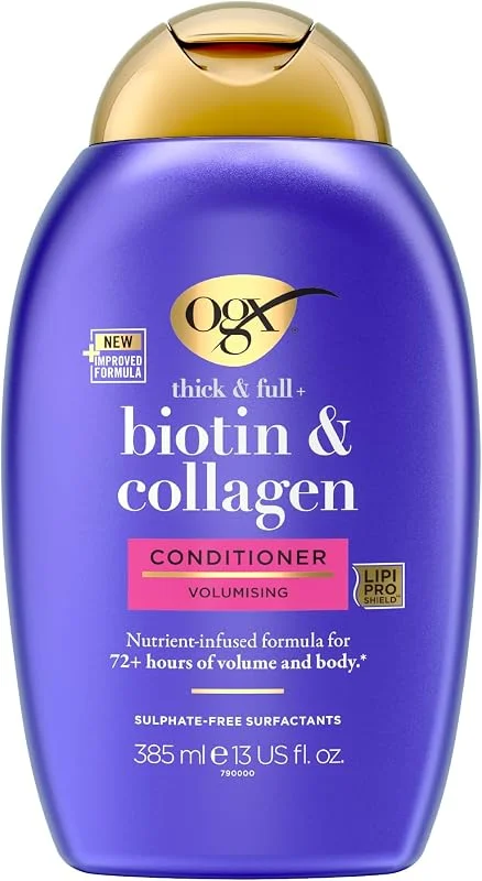 ogx dolgunlaştırıcı biotin & kolajen saç bakım kremi yeni ph dengeli formül 385ml — Saç bakımı