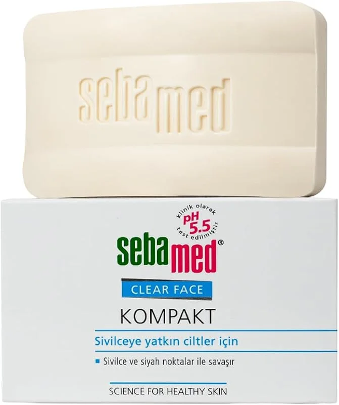 Sebamed Clear Face Sivilce ve Akne Karşıtı Yüz Temizleyici Kompakt 100 gr — Cilt bakımı