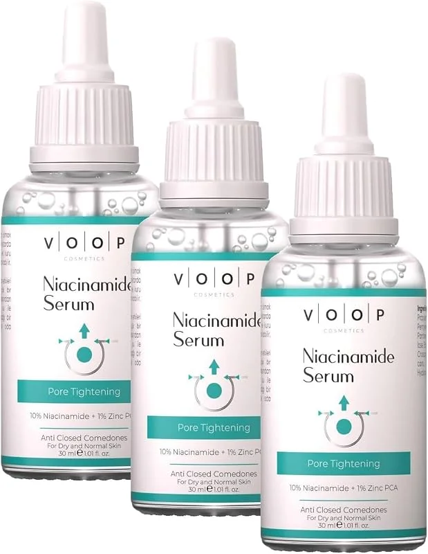 VOOP Niacinamide, Gözenek Sıkılaştırıcı Serum 30 ml (3 paketi) — Cilt bakımı