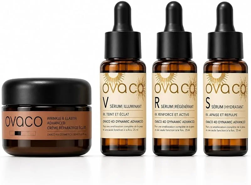 4D Dynamic Cilt Bakım Seti – Peptit, Squalane, Ginseng, Panthenol, Niacinamide B3 – Yaşlanma Karşıtı, Leke Karşıtı – Kore Bilimiyle Geliştirildi – 3 Serum + 1 Krem — Cilt bakımı
